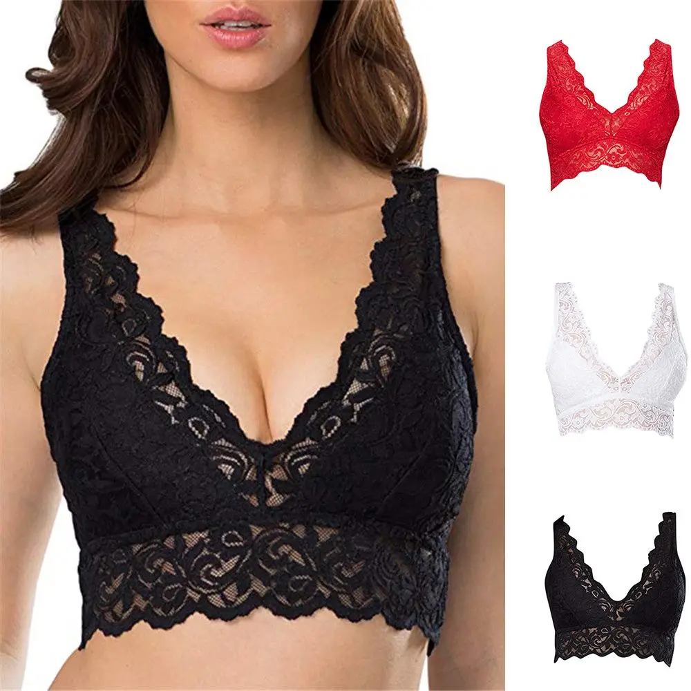 T Shirt Bra Seamless - النساء حمالات الصدر الدانتيل مبطن Bralette