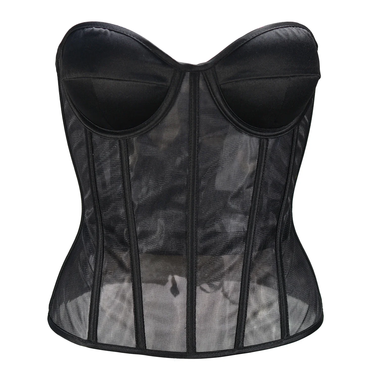 مشد بطبقتين للبطن ، شبكة شفافة - مراجعة Sheer Mesh Bra وسعره