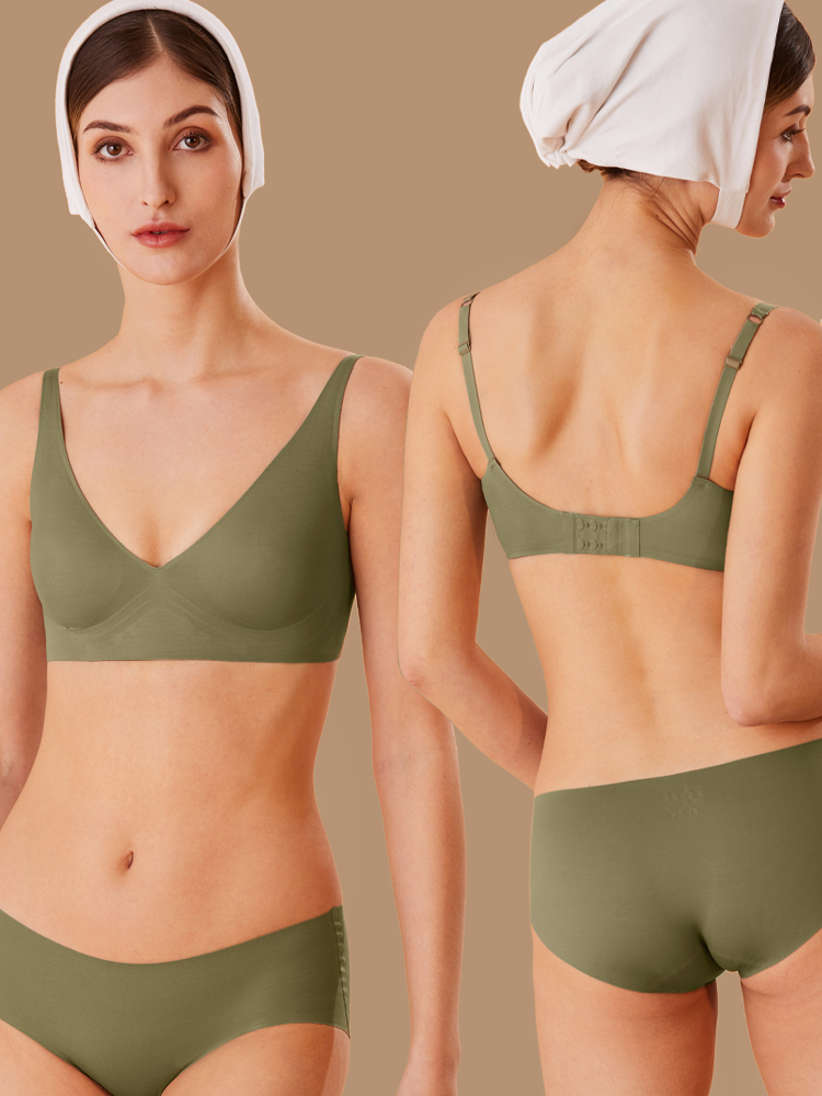 FINETOO قطعة واحدة حمالة صدر ب - مراجعة Mastectomy Bra Pocket وسعره
